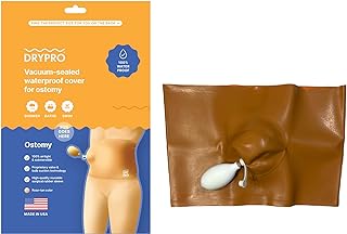 Protector de ostomía Drypro impermeable con tecnología de sellado al vacío, ideal para actividades acuáticas.
