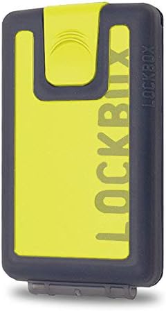 LOCKBOX Cartera Unisex de Silicona para Deporte, compacta y resistente con cierre deslizante.